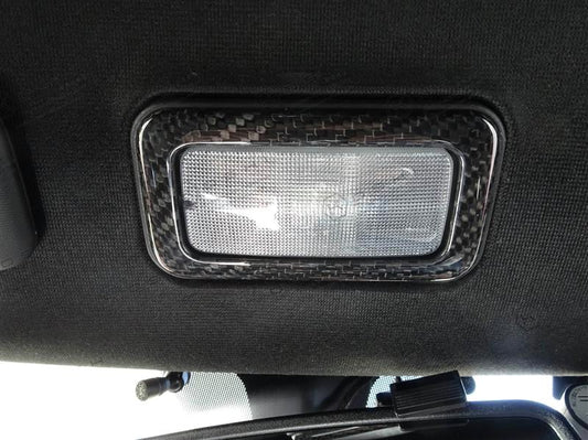Abarth Fiat Cover Fibra de Carbono Luz Techo Dom Light