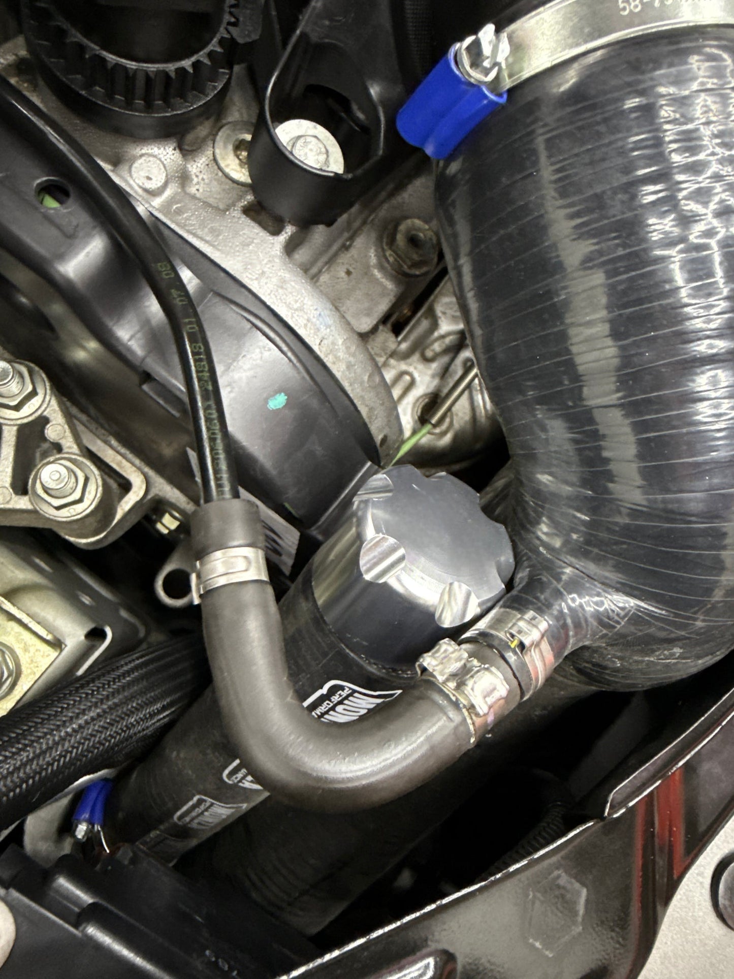 Abarth 500 Tapón Aluminio Botella Limpia Admisión Baja Low Intake Water Cap