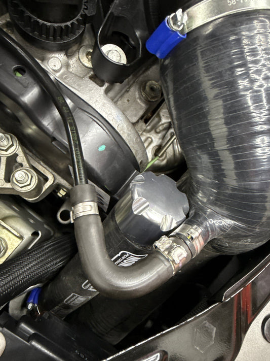 Abarth 500 Tapón Aluminio Botella Limpia Admisión Baja Low Intake Water Cap