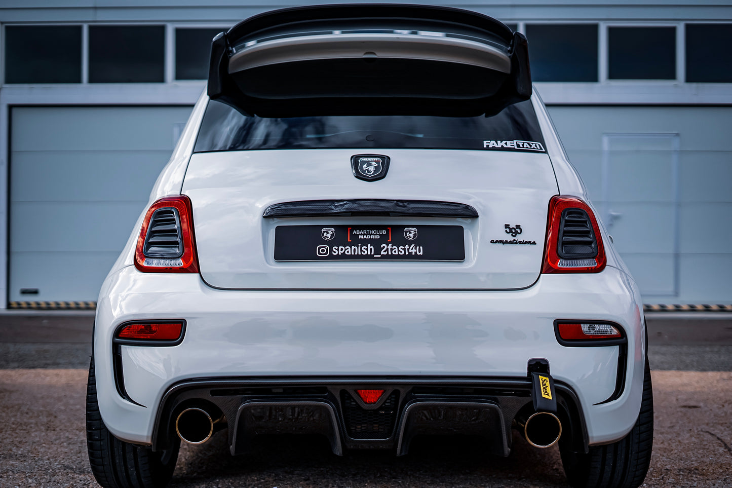 Exclusive Pre Order Now!! Abarth 500 All Model Carbon Fiber Spoiler Japan Style Alerón Alettone