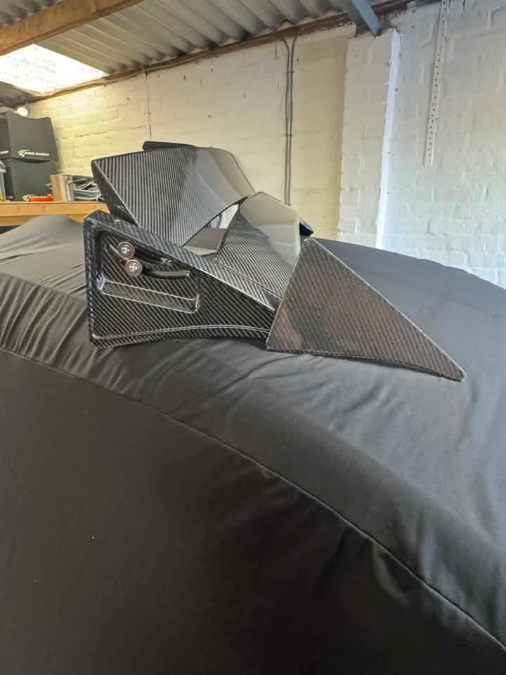 Abarth 500 All Model (not cabrio) 70th Spoiler Style Full Carbon Fiber Adjustable Alerón Estilo 70 Aniversario Carbono