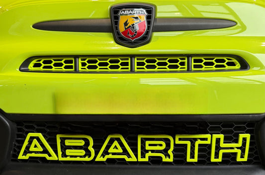 Abarth 2016+ Restyling Front Bumper Grille 3D Intake 4 Pieces Coloured Front Bumper Grille