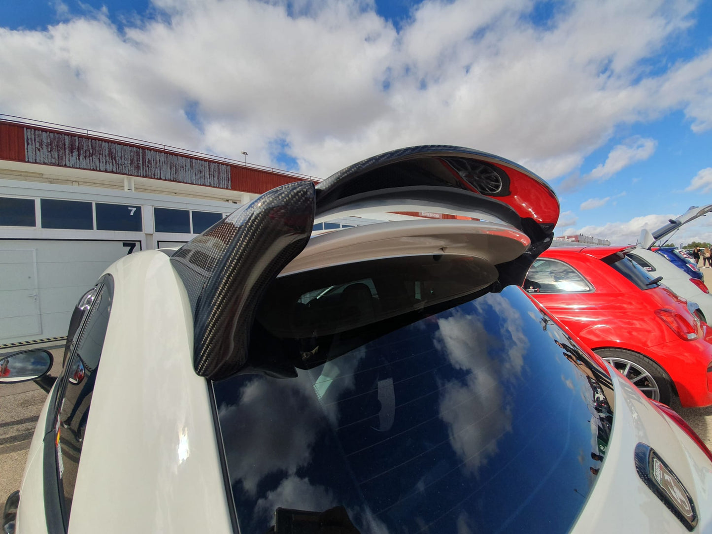 Exclusive Pre Order Now!! Abarth 500 All Model Carbon Fiber Spoiler Japan Style Alerón Alettone