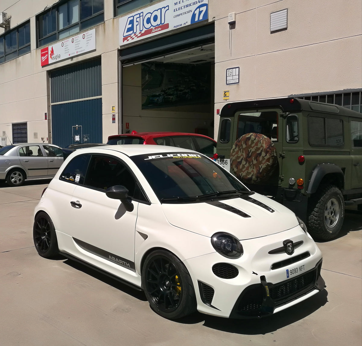 Abarth 500 All Model Thin Slim Carbon Fiber Side Skirts (2) Taloneras Laterales Carbono Minigonne