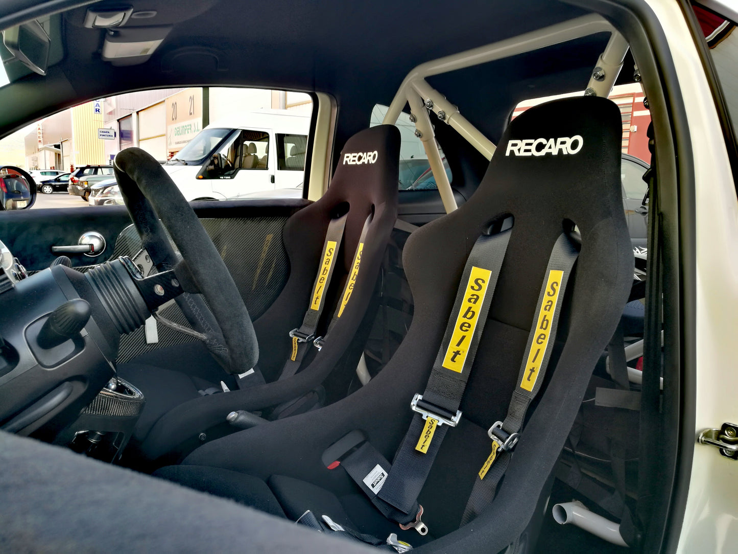 Abarth Arneses Sabelt Harness Rojos o Negros 🔴⚫️ 4 puntos