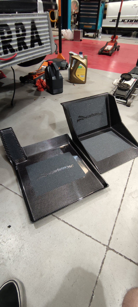 Abarth Tracktool Reposapiés Footrest  100% Carbono