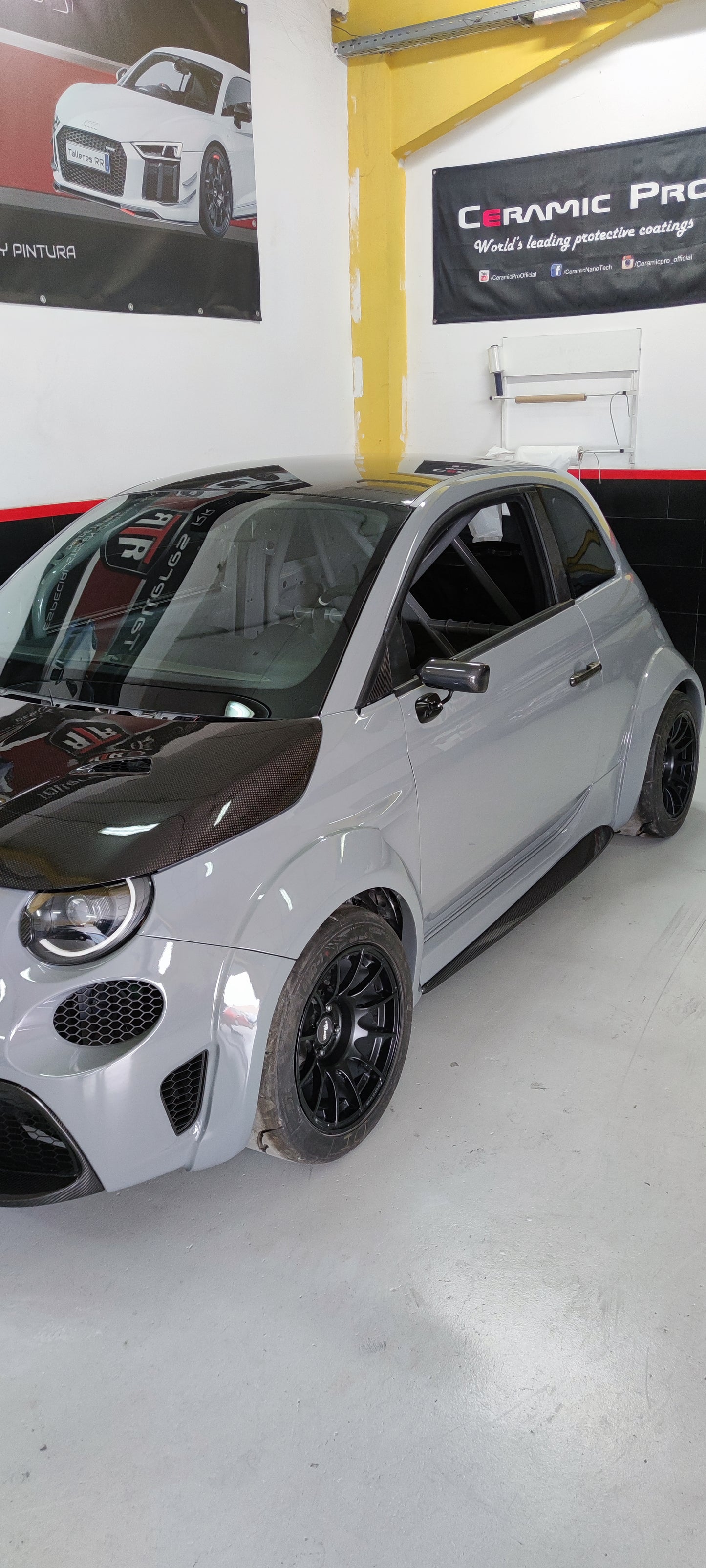 Abarth 595/695 Cadamuro Frontal Paragolpes Restyling Fibra de Carbono