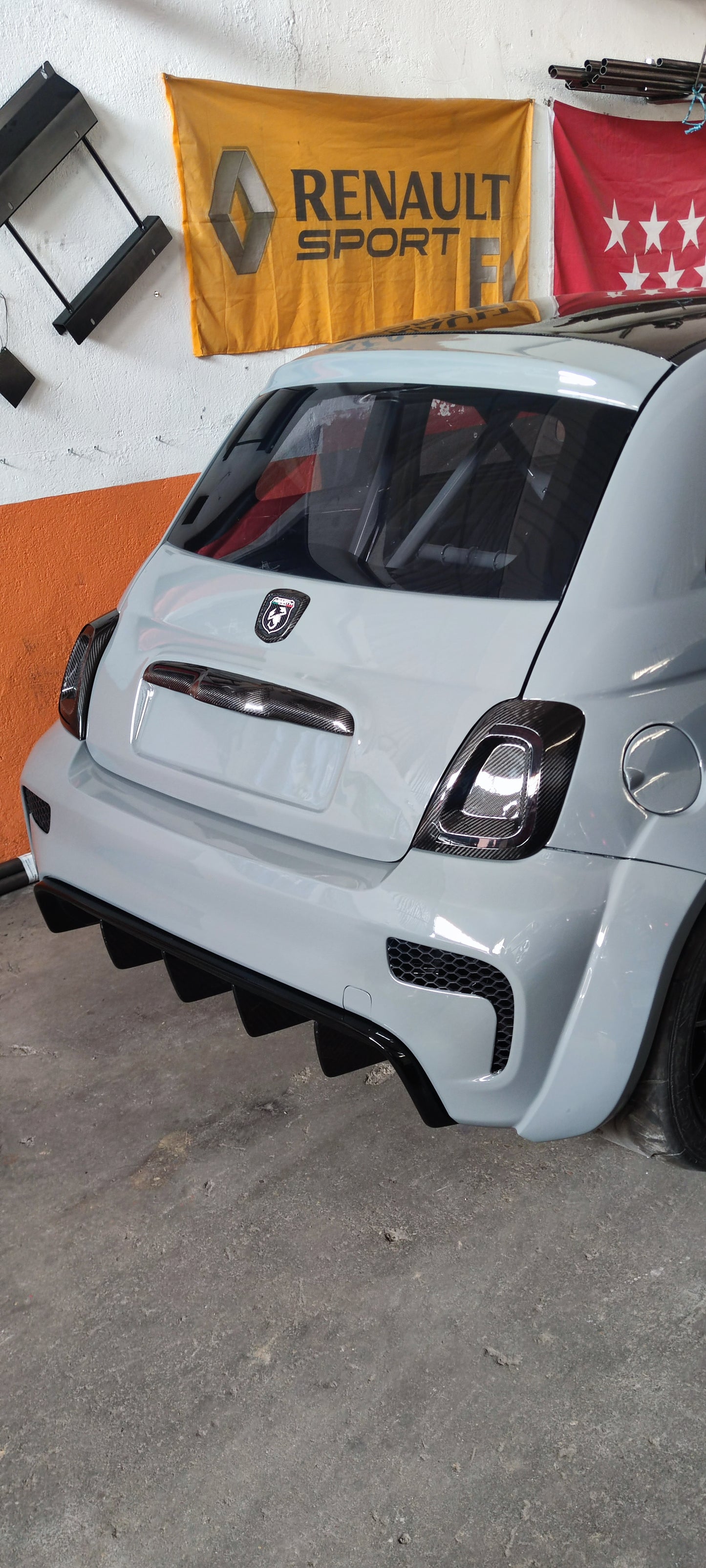 Abarth Cover Faro Completo Fibra de Carbono Faros Restyling