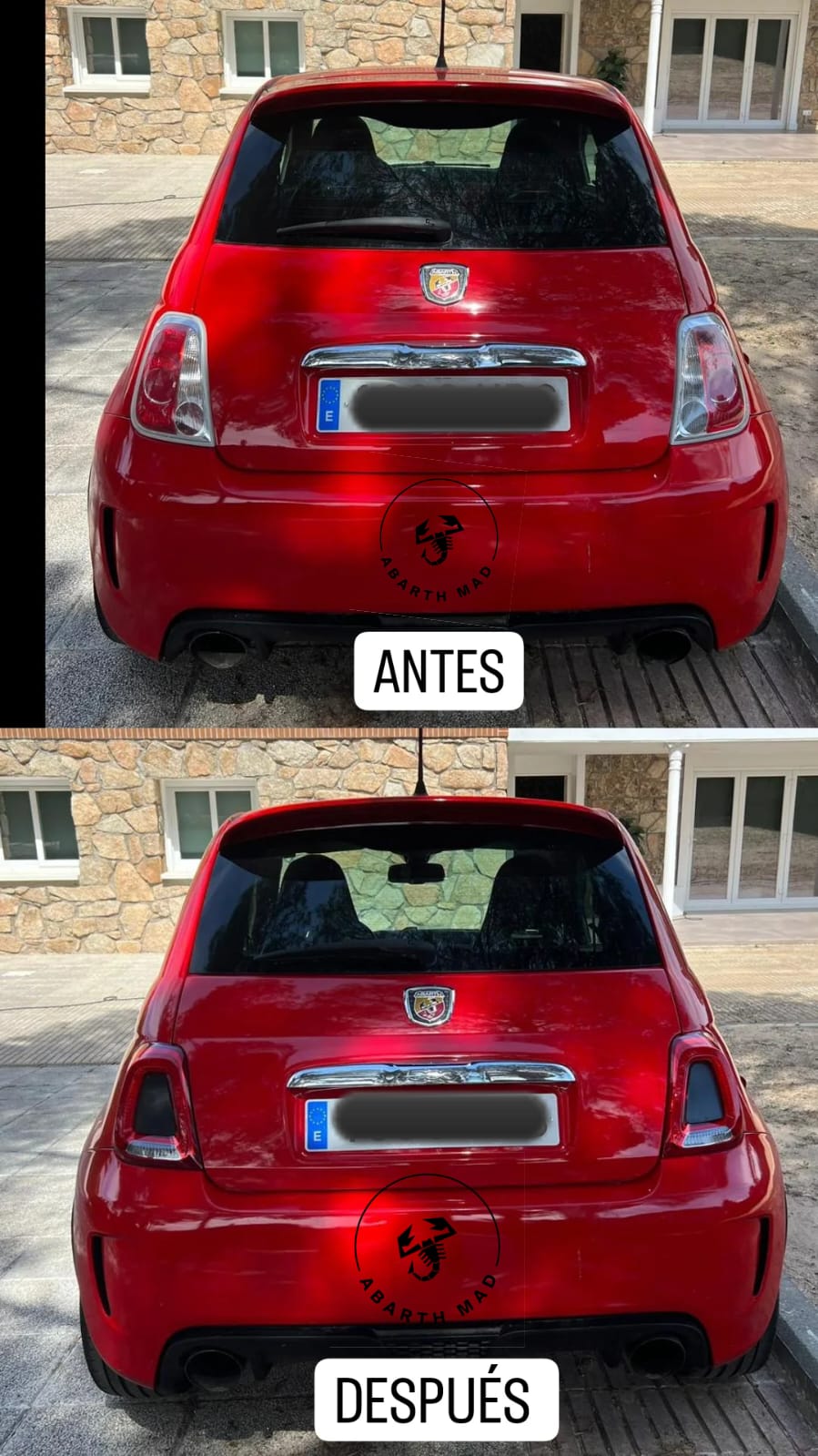 Abarth Faros Restyling para Pre Restyling 08-16