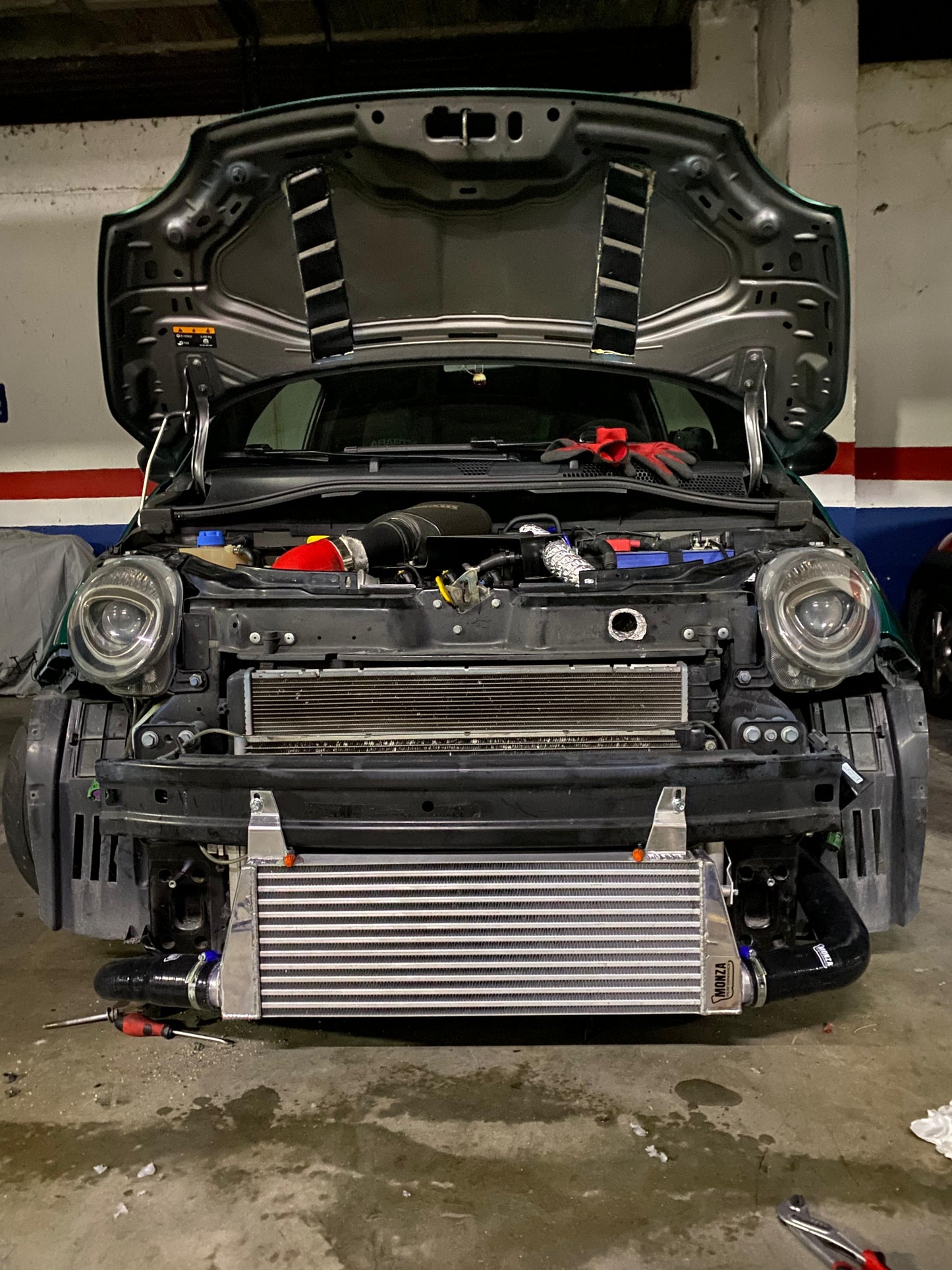 Intercooler anteriore Abarth da 8,5 o 9 litri