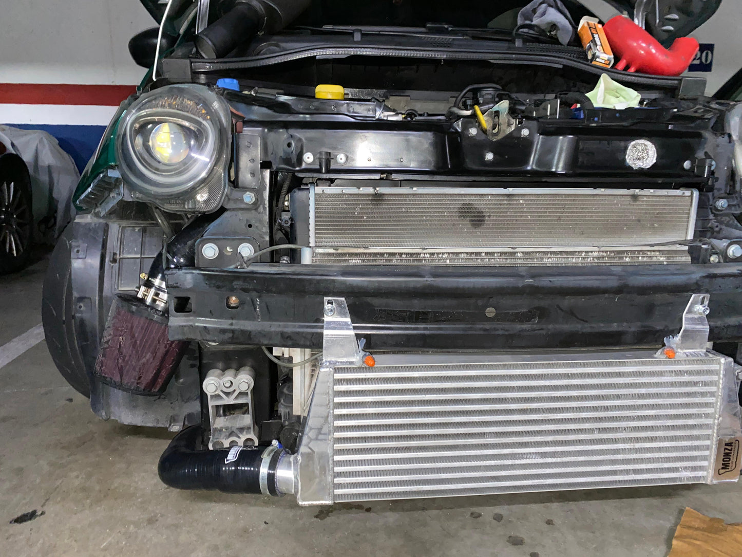 Intercooler anteriore Abarth da 8,5 o 9 litri