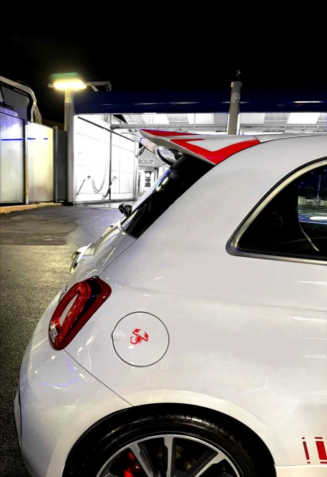 Abarth Extension Wing Spoiler Visor "Batman"