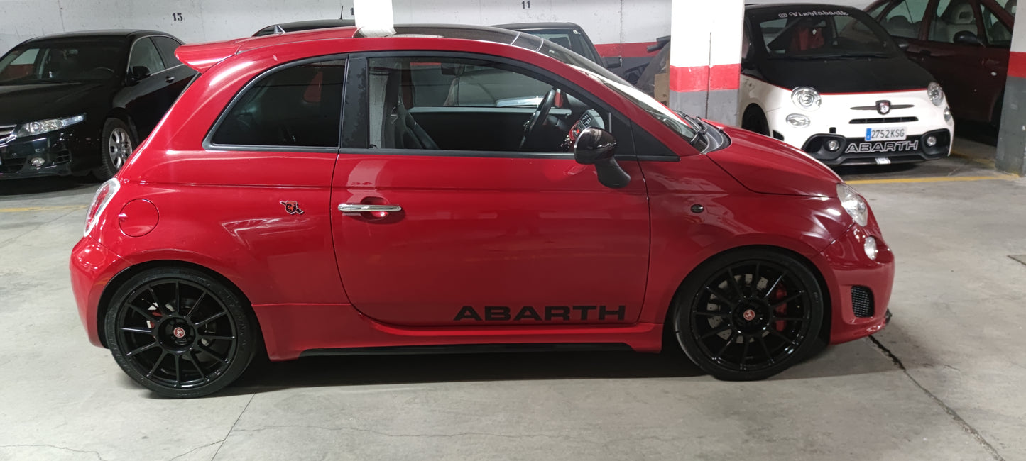 Lettere 70° Anniversario personalizzabili in vinile per portiere Abarth