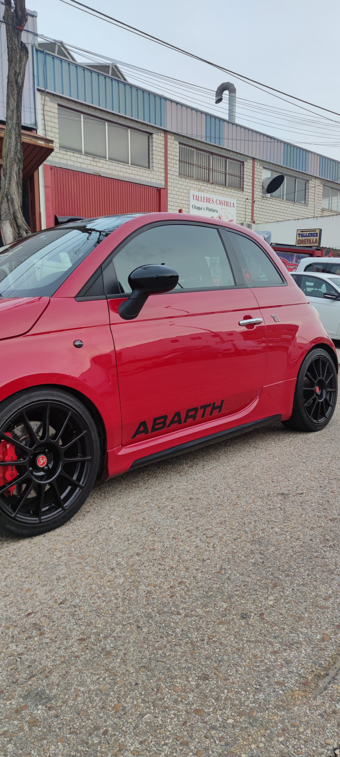 Lettere 70° Anniversario personalizzabili in vinile per portiere Abarth