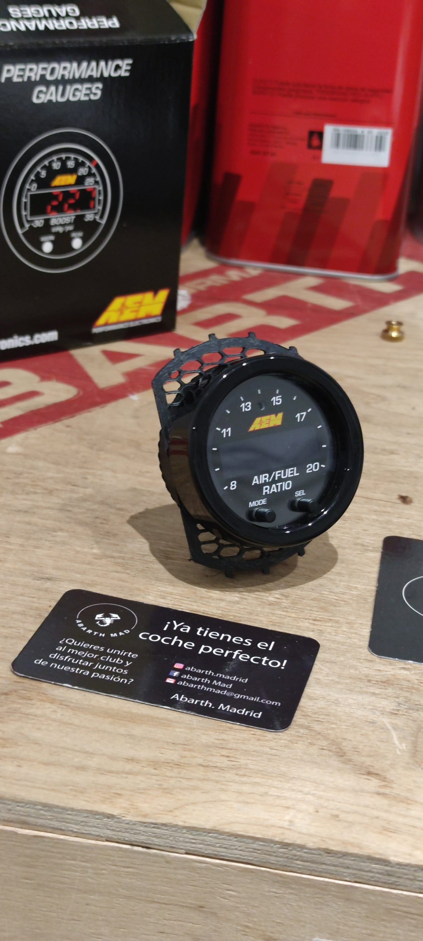 Orologio Abarth AFR AEM con o senza Supporto di Ventilazione