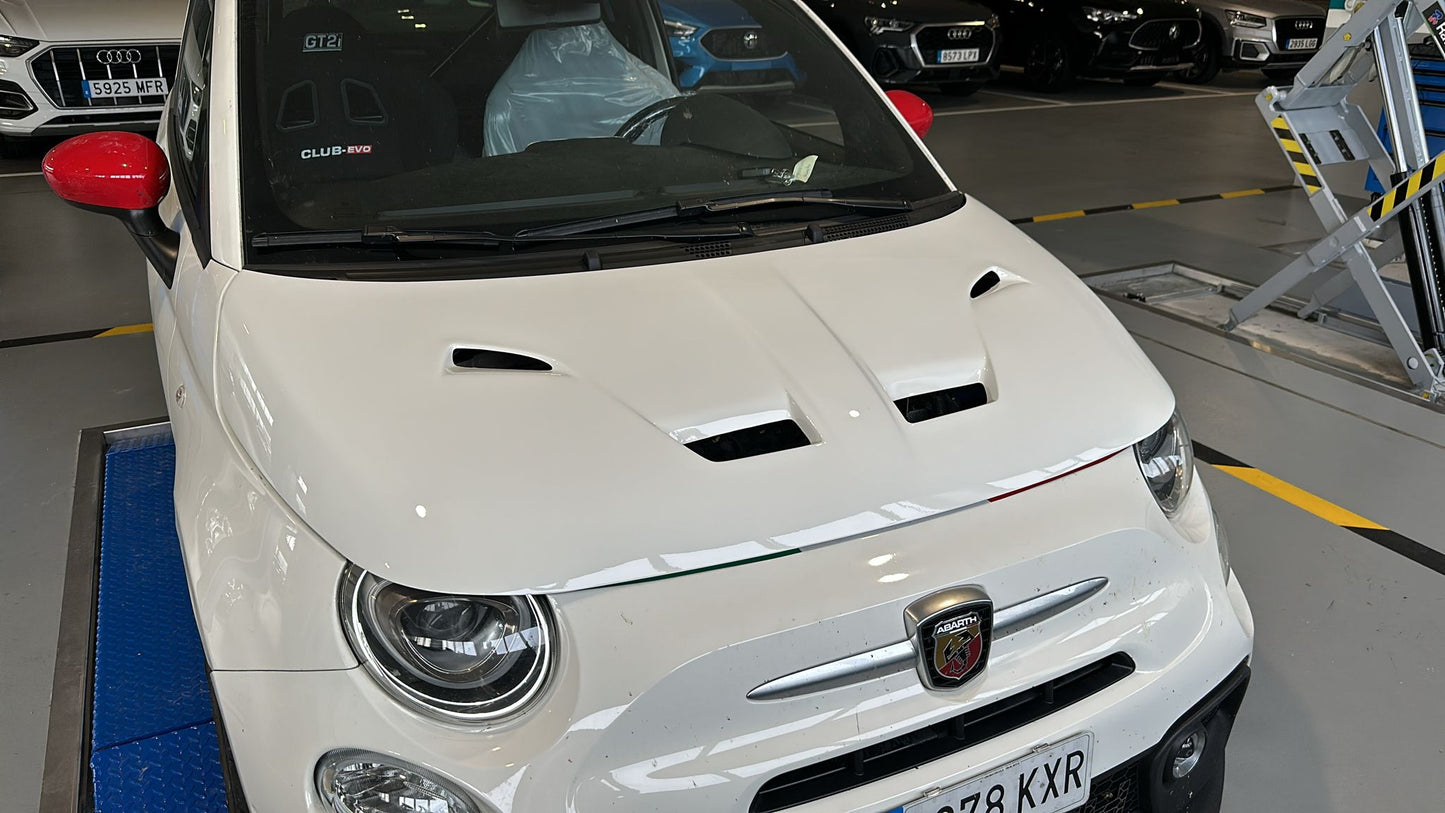 Abarth Bonnet Fiber Angry or Normal