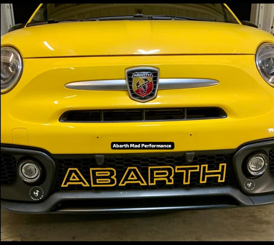 Abarth Letras 3D Rejilla Parrilla Frontal Restyling 🔴🟡⚪🔵🇮🇹