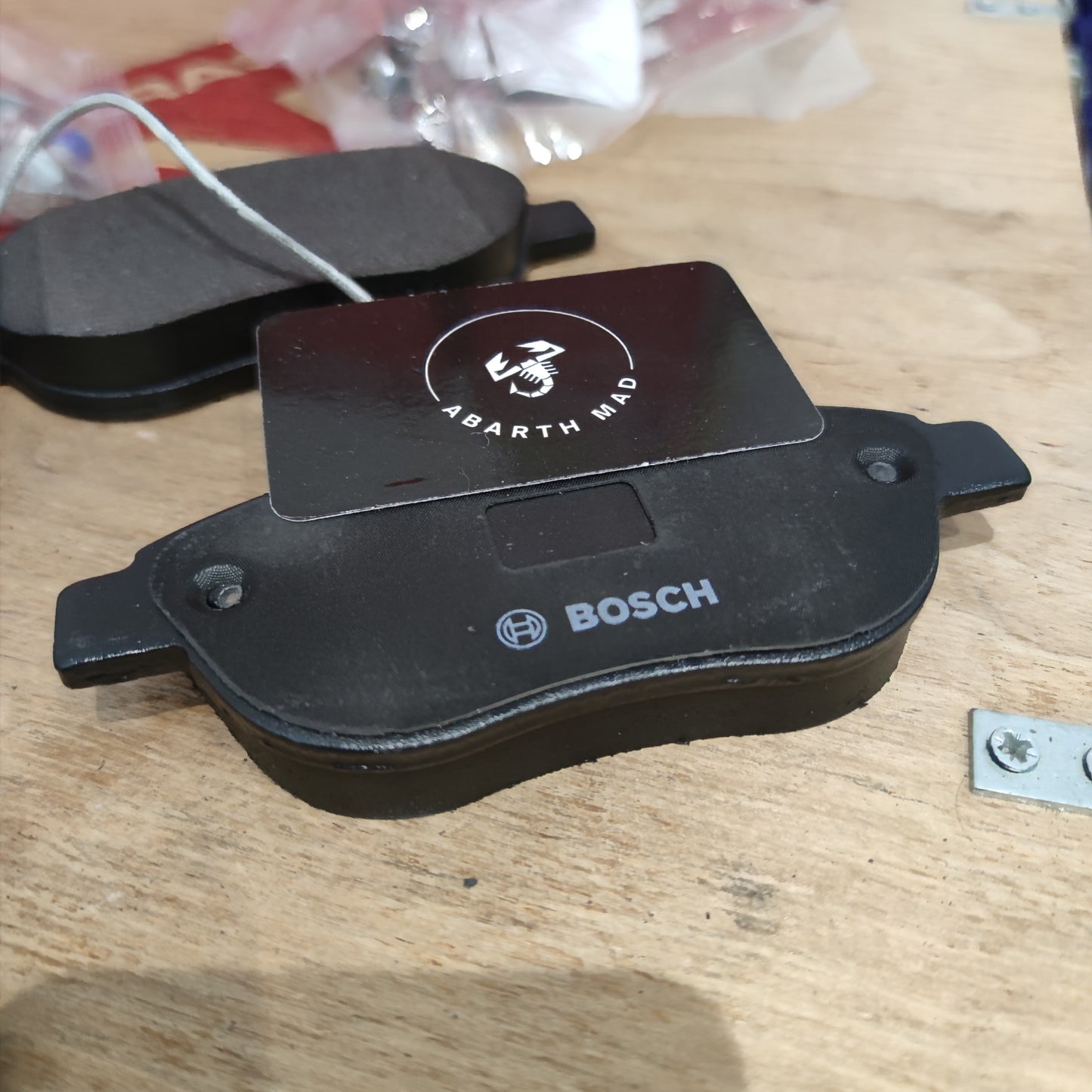 Pinza Abarth No Brembo Pastiglie anteriori originali OEM Bosch