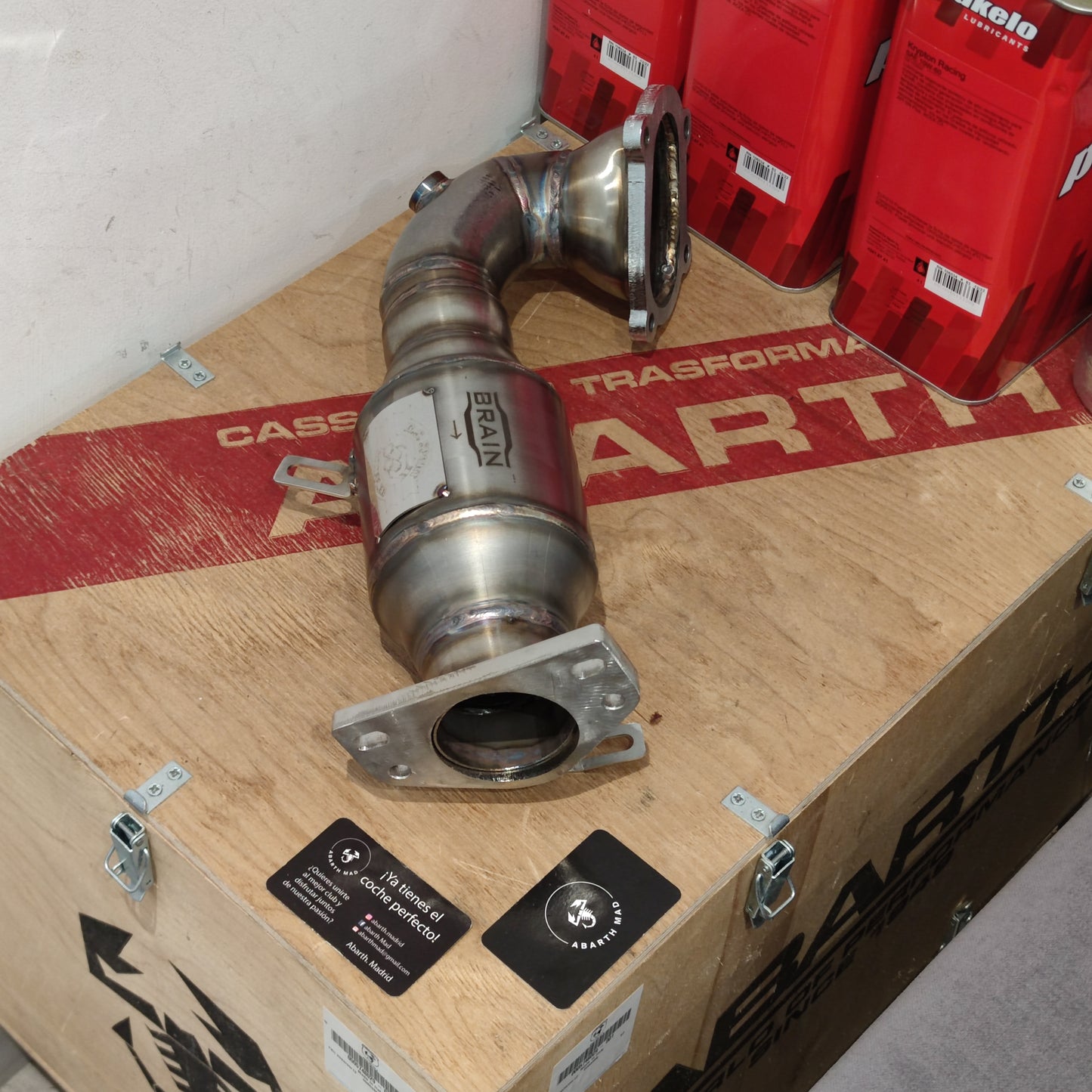 Abarth Downpipe Catalyst 200 Celle Brain IHI o GARRET