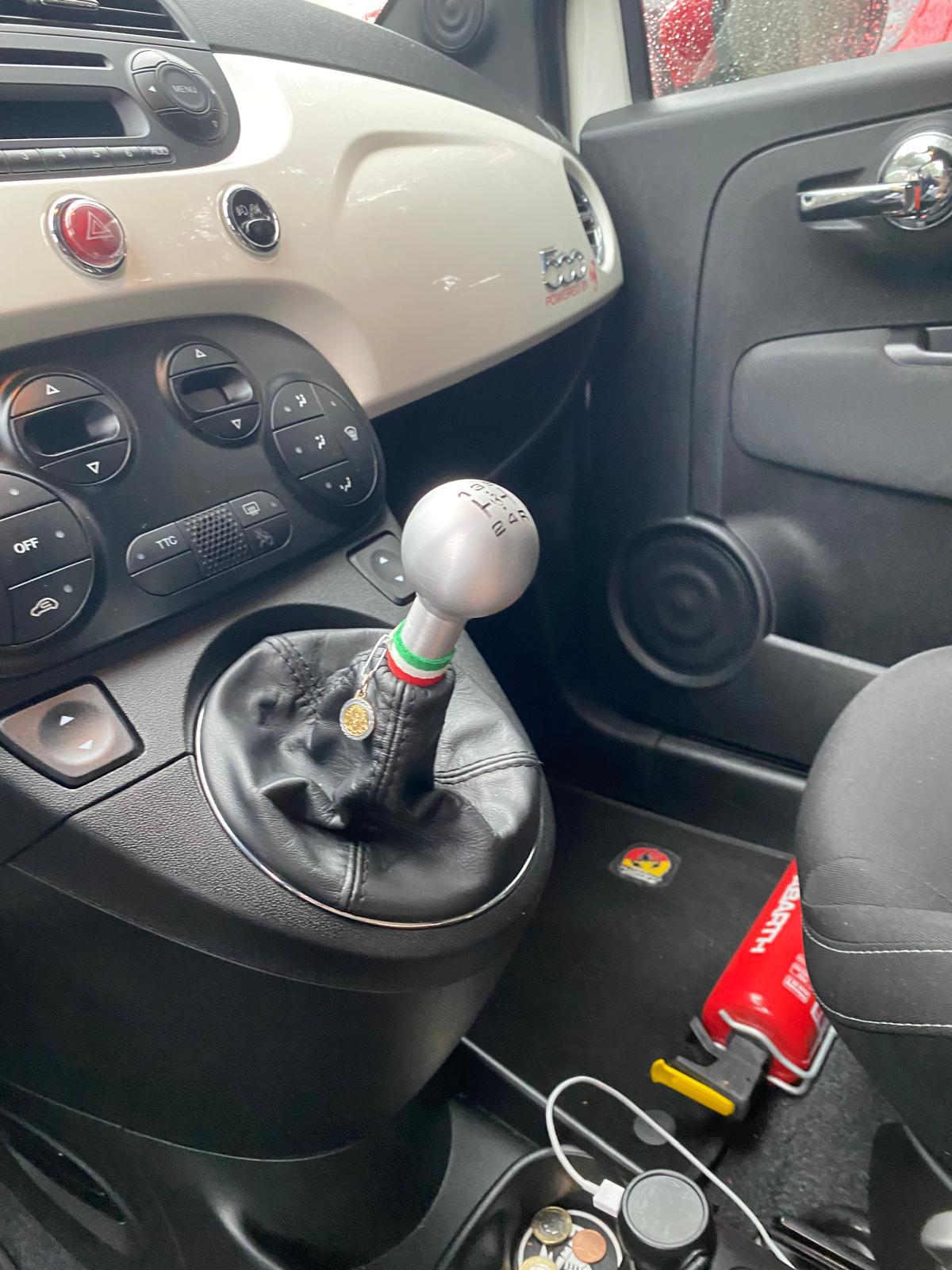 Pomello Abarth A Sfera In Alluminio Con Scritta