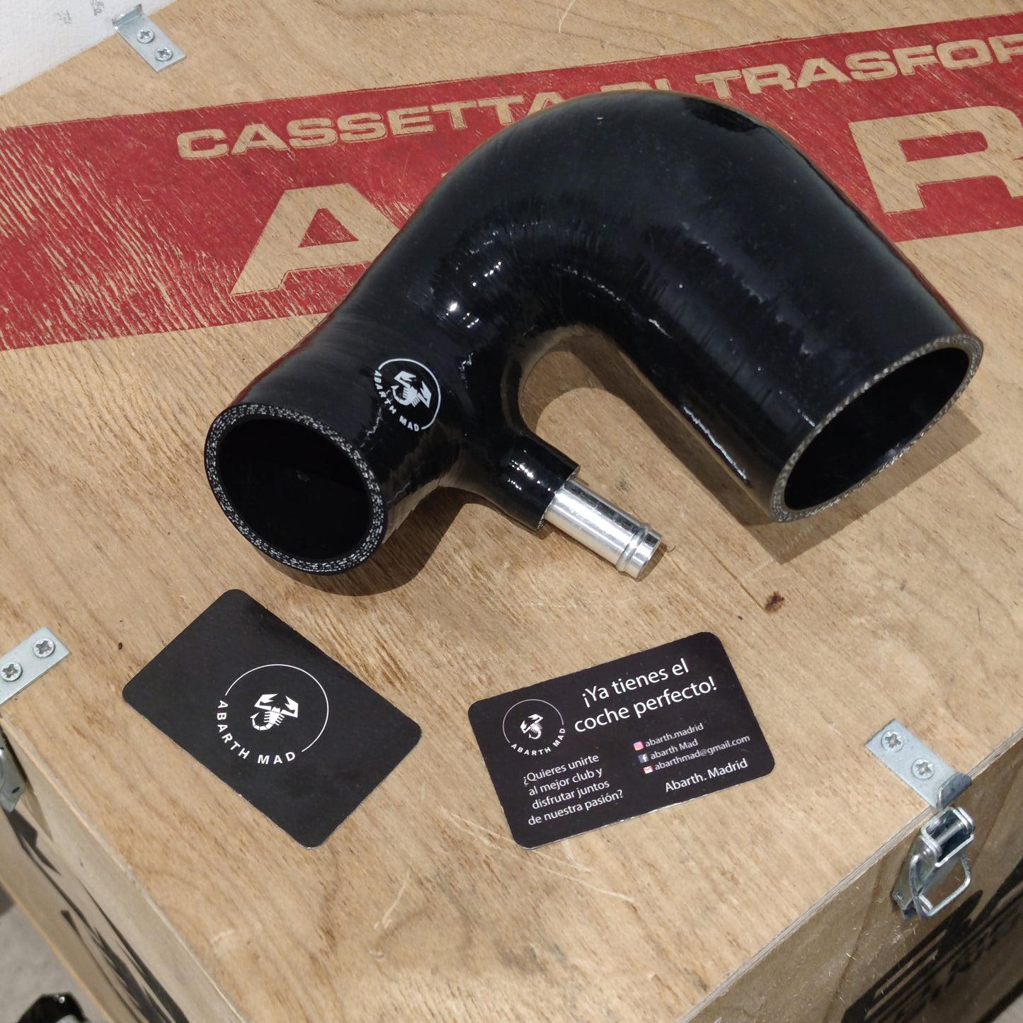 Tubo aspirazione turbo in silicone Abarth Garret o IHI