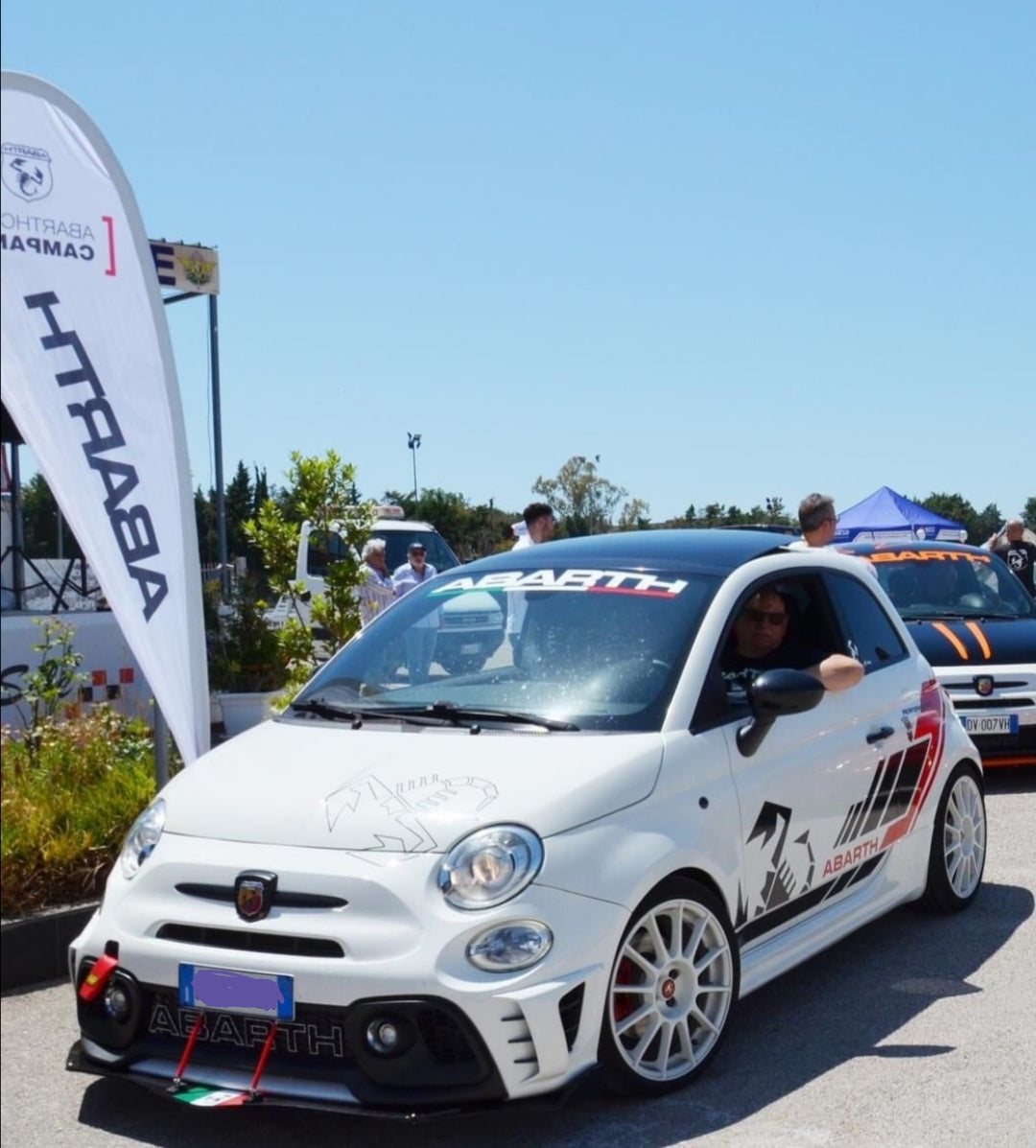 Abarth Bumper Añadido Lateral Rejilla Intercooler