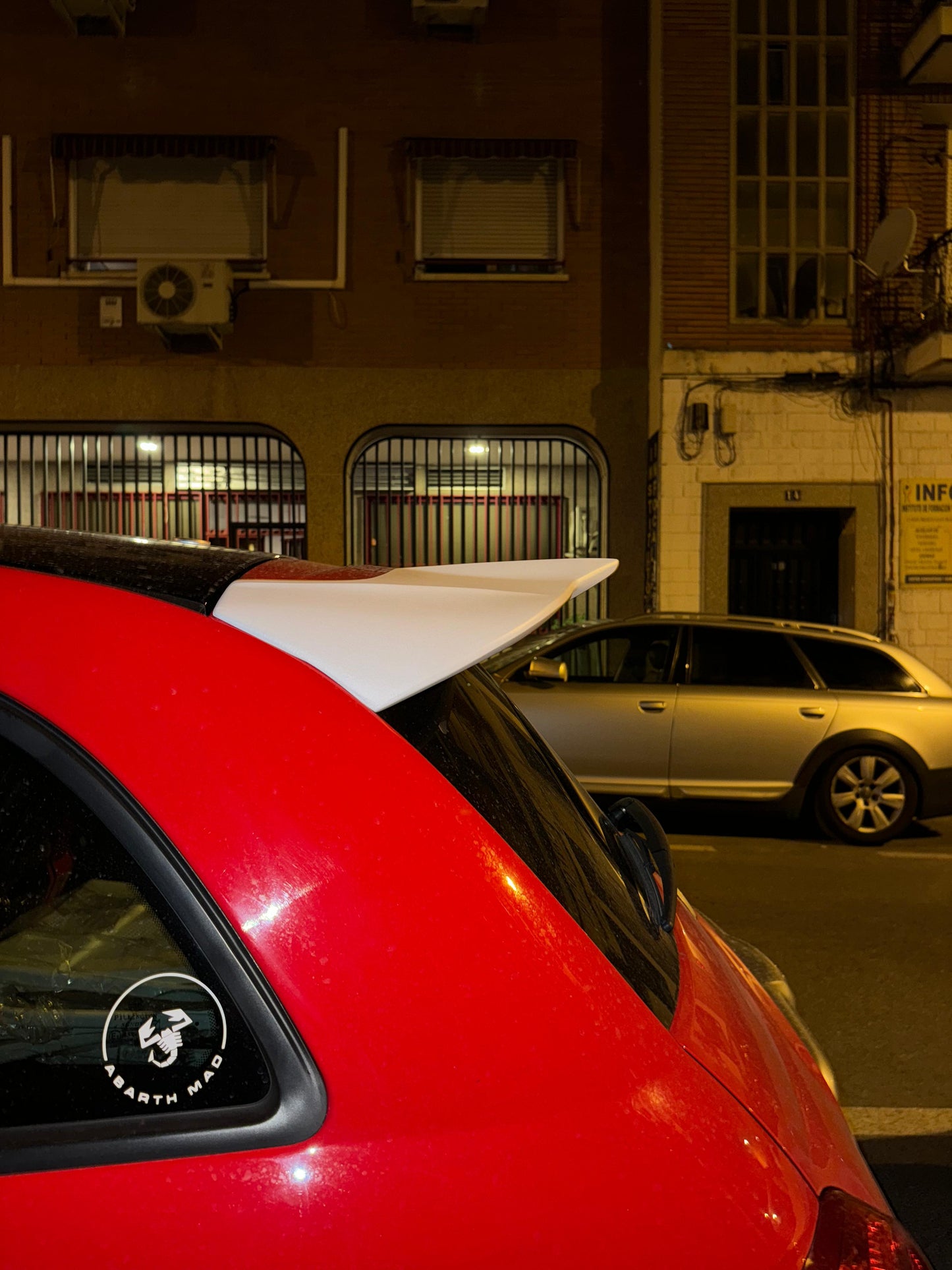 Abarth Extension Wing Spoiler Visor "Batman"