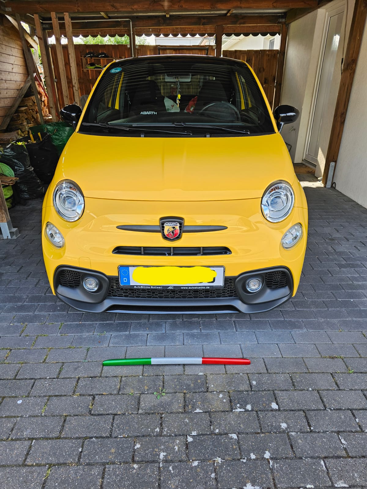 Abarth Italia 🇮🇹 Lip Splitter Restyling Frontal Carbono