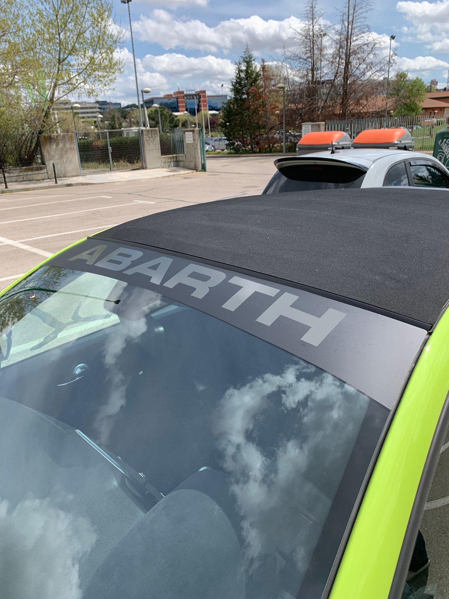 Abarth Custom Vinyl Sunshade