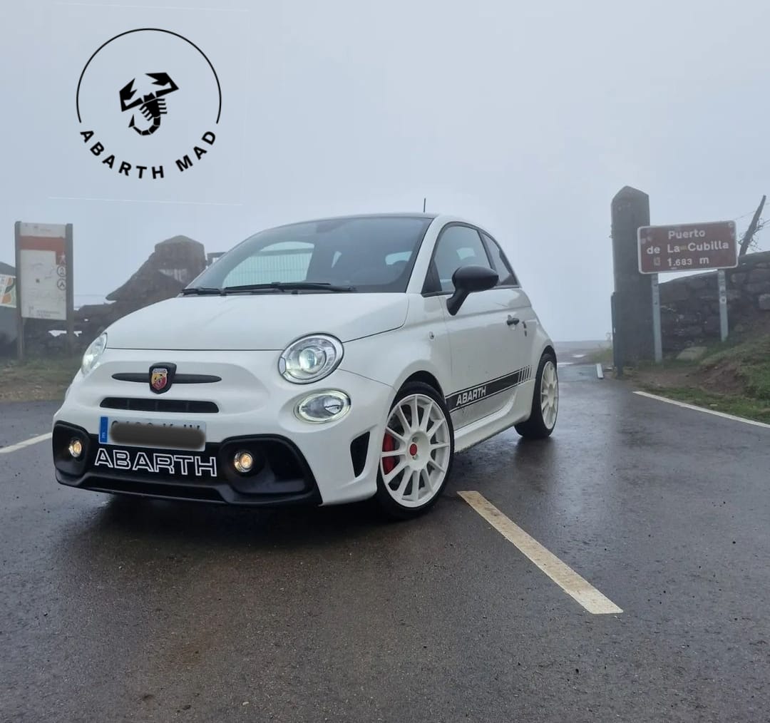 Abarth Letras 3D Rejilla Parrilla Frontal Restyling 🔴🟡⚪🔵🇮🇹