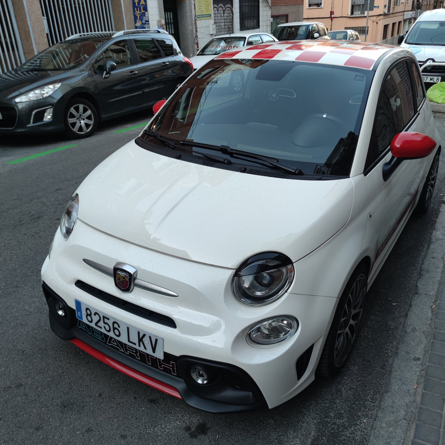 Abarth Eye Angry Bad Look Ojos Enfadados Headlight Cover ABS