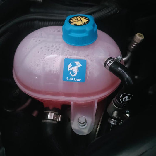 Abarth Chapa Emblema Vaso de Expansión Agua