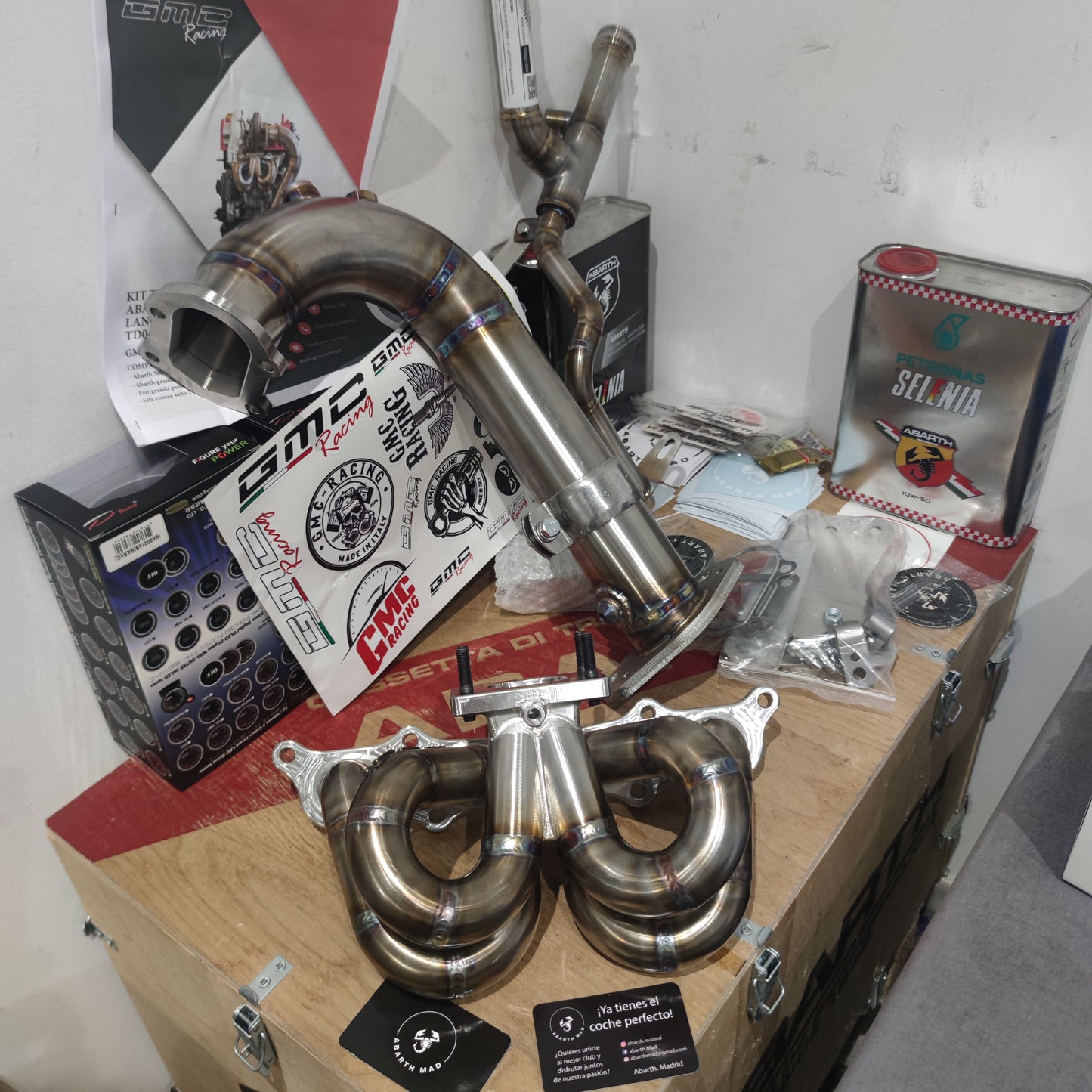 Kit Abarth GMC Collettori + Downpipe + Tubo Acqua Versione 2.0