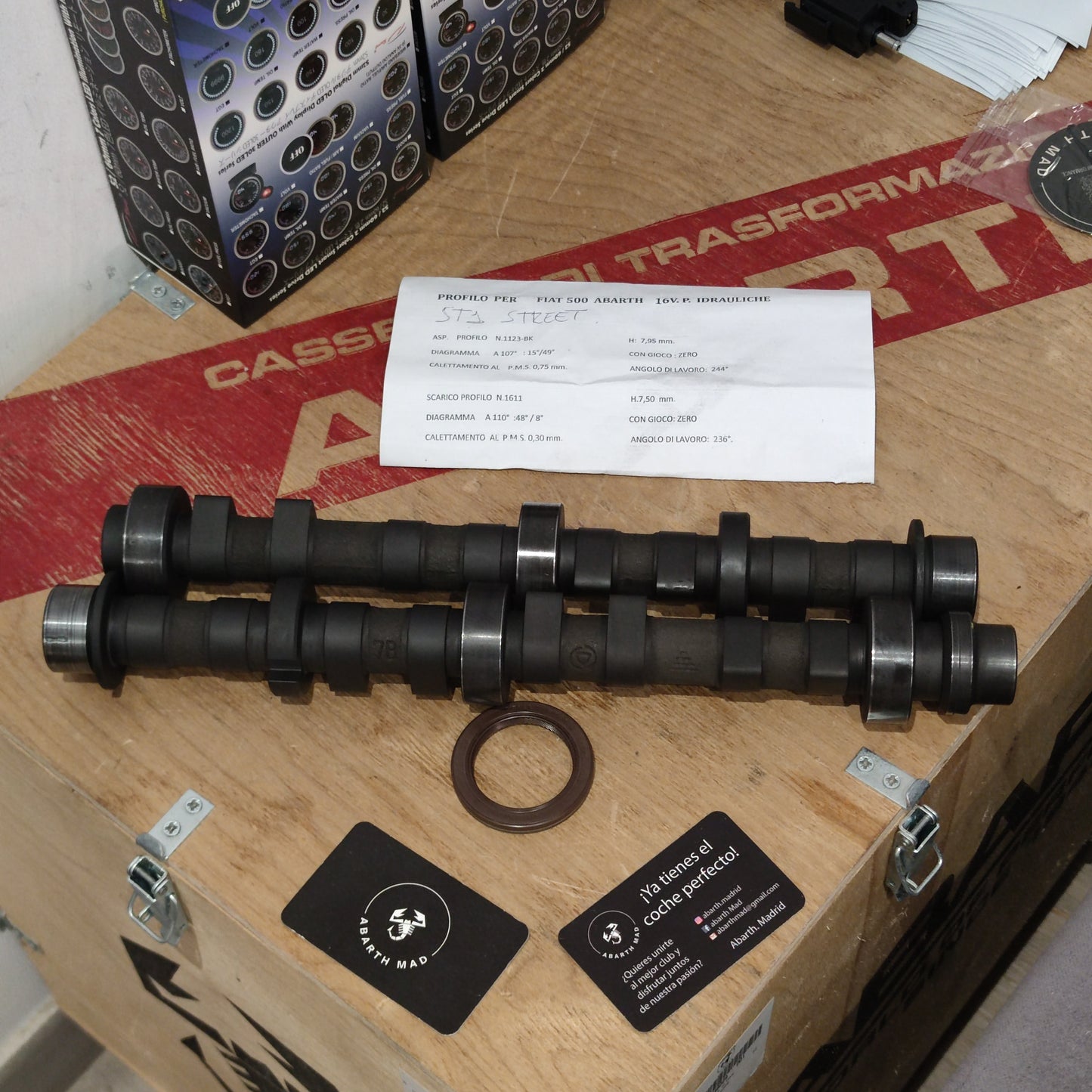 Abarth Camshafts Árboles de Levas Stage 1 street/Stage 2 race