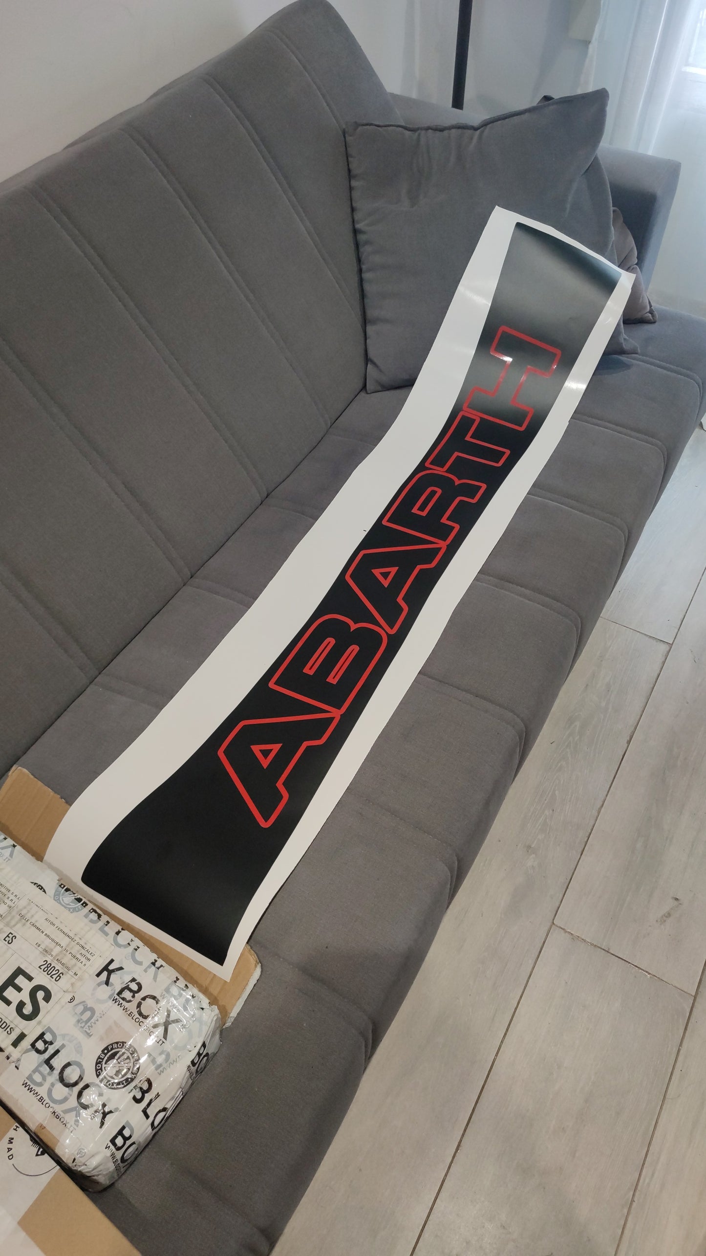 Abarth Custom Vinyl Sunshade