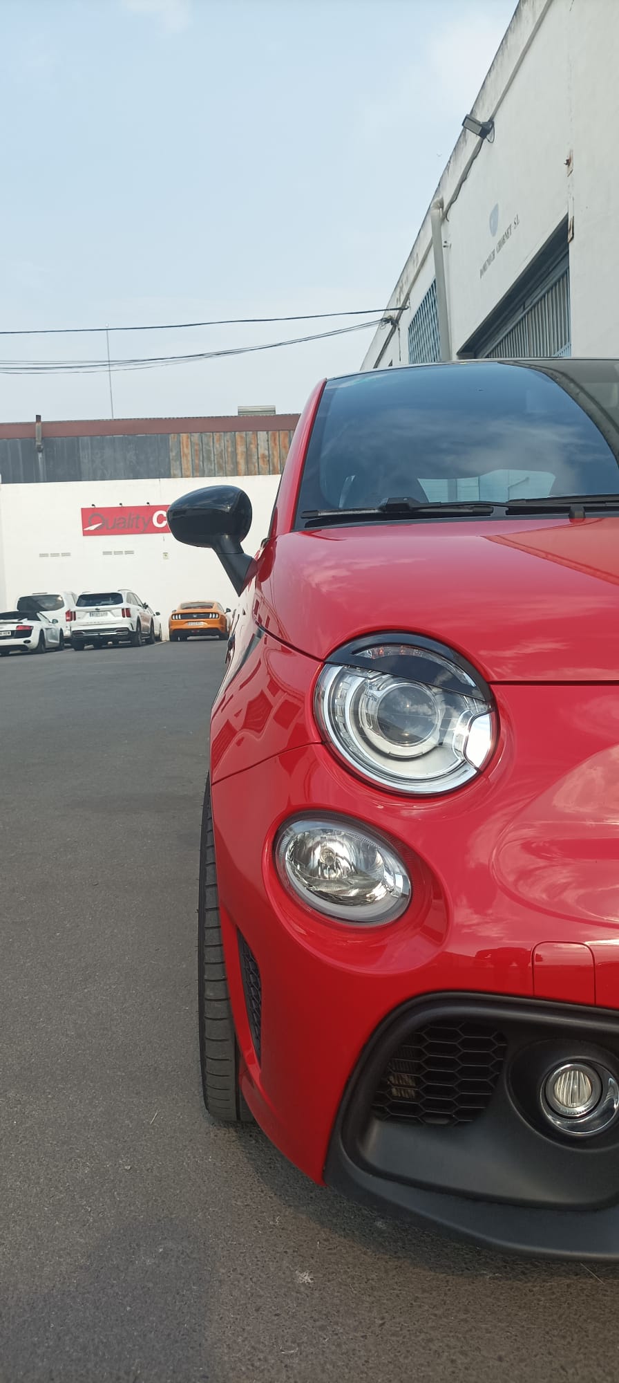 Abarth Eye Angry Bad Look Ojos Enfadados Headlight Cover ABS