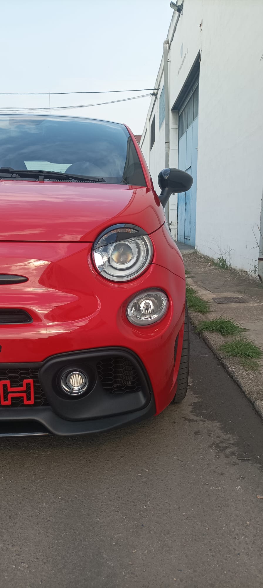 Abarth Eye Angry Bad Look Ojos Enfadados Headlight Cover ABS