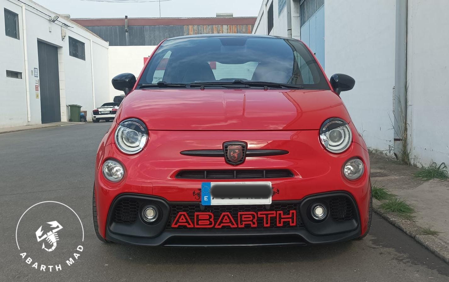 Abarth Eye Angry Bad Look Ojos Enfadados Headlight Cover ABS