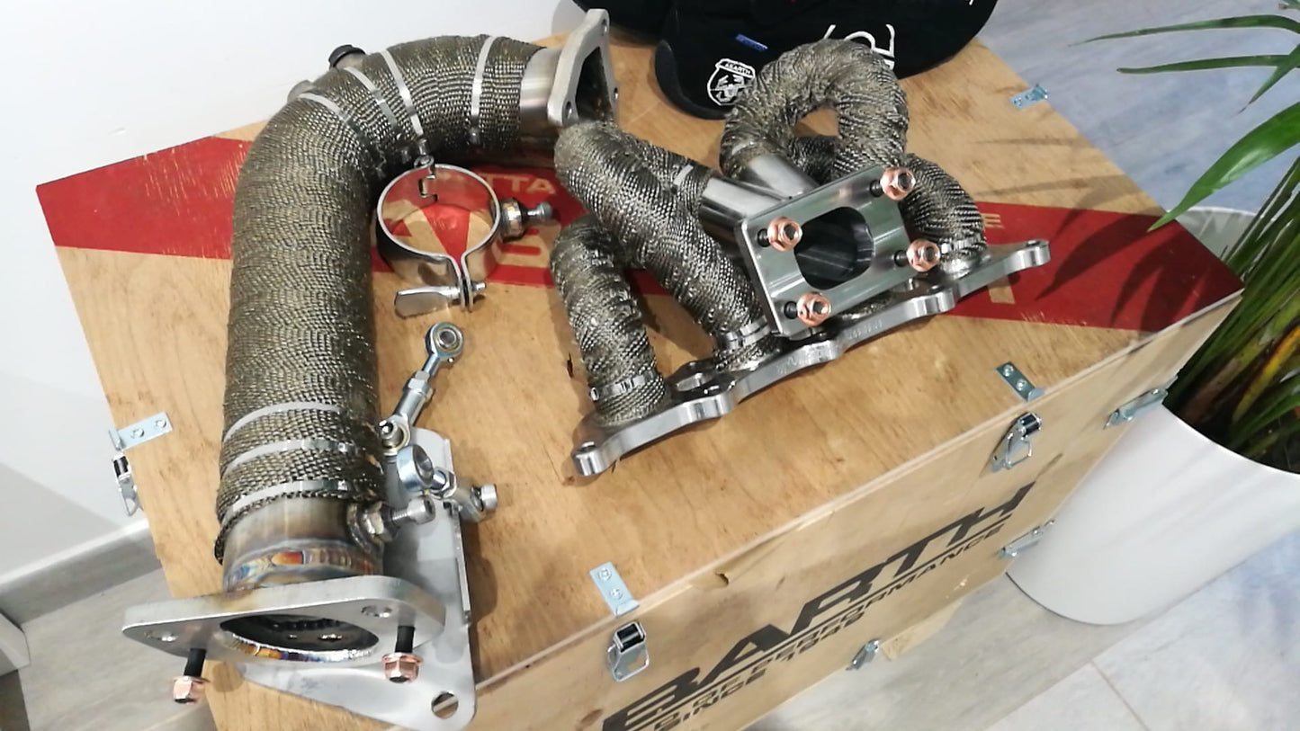 Kit Abarth GMC Collettori + Downpipe + Tubo Acqua Versione 2.0