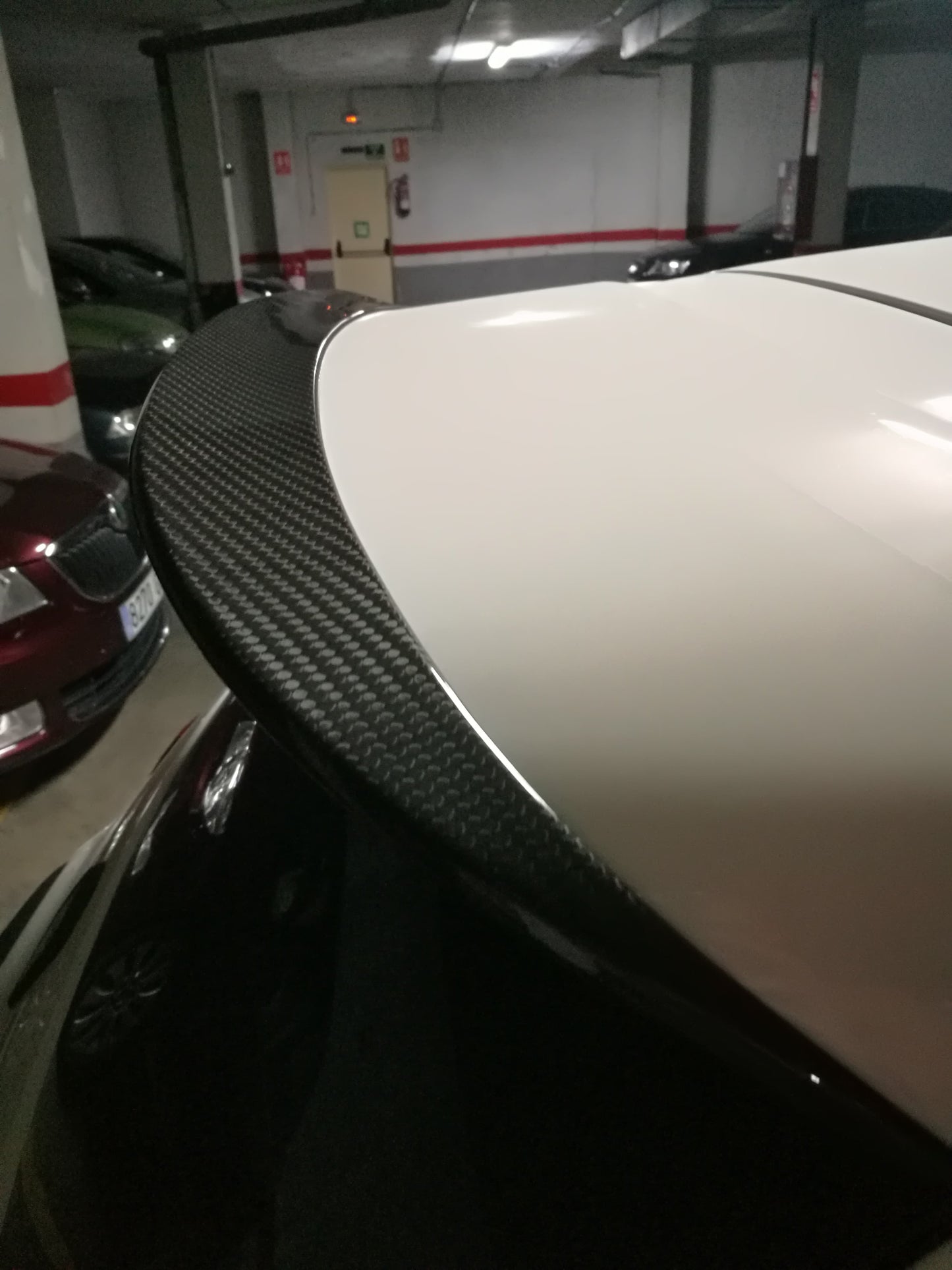 Abarth Carbono Alerón Spoiler Prolongación Lip