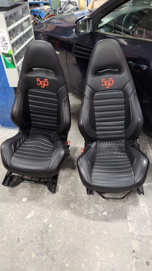 Abarth Sabelt Seats Asientos OEM Originales Negro/Rojo