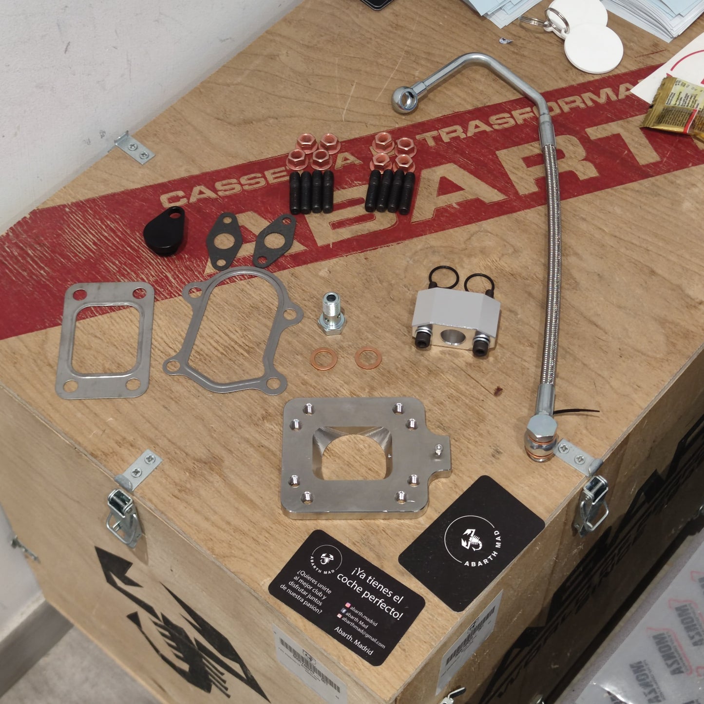 Kit Installazione Abarth Adattatore TD04 con o senza EGT