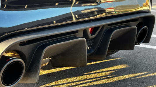 Abarth 500 595 695 Rear Diffusser Extended Difusor Trasero Prolongado con luz tipo F1 with light