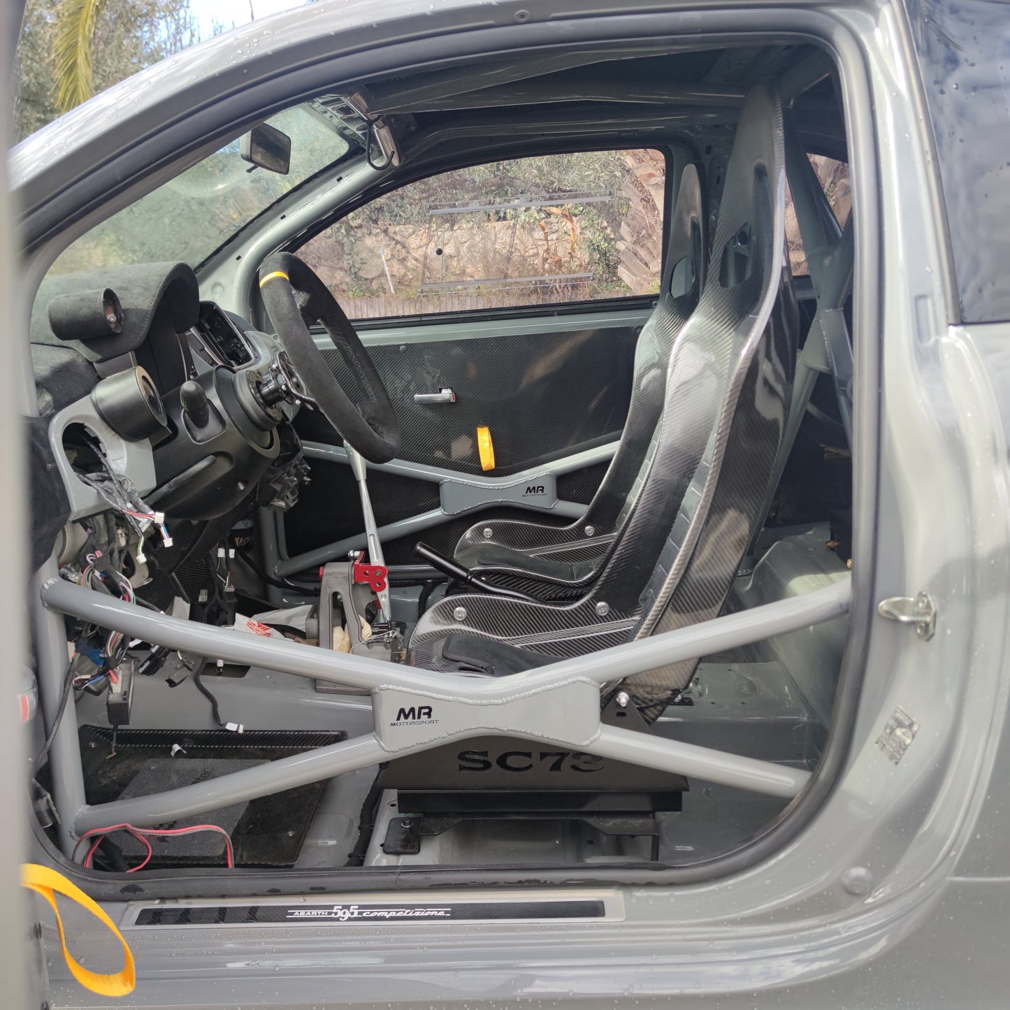 Abarth 500 All Model Full AUTOCLAVE Carbon Fiber Pair Set (2) Seats Asientos Carbono  Scara 73