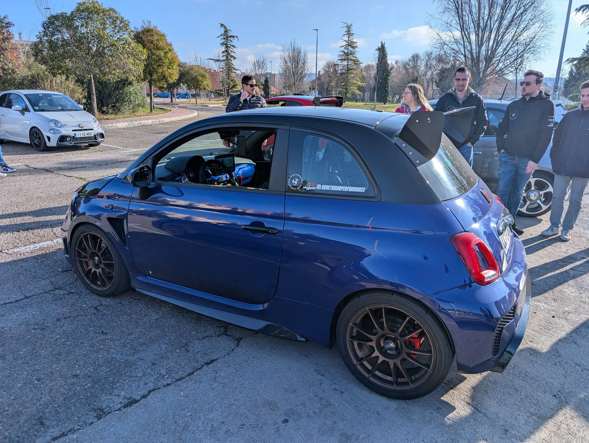 Abarth 500 All Model Side Skirts (2) Extended 2.0 Biposto Style Racing Taloneras Minigonne