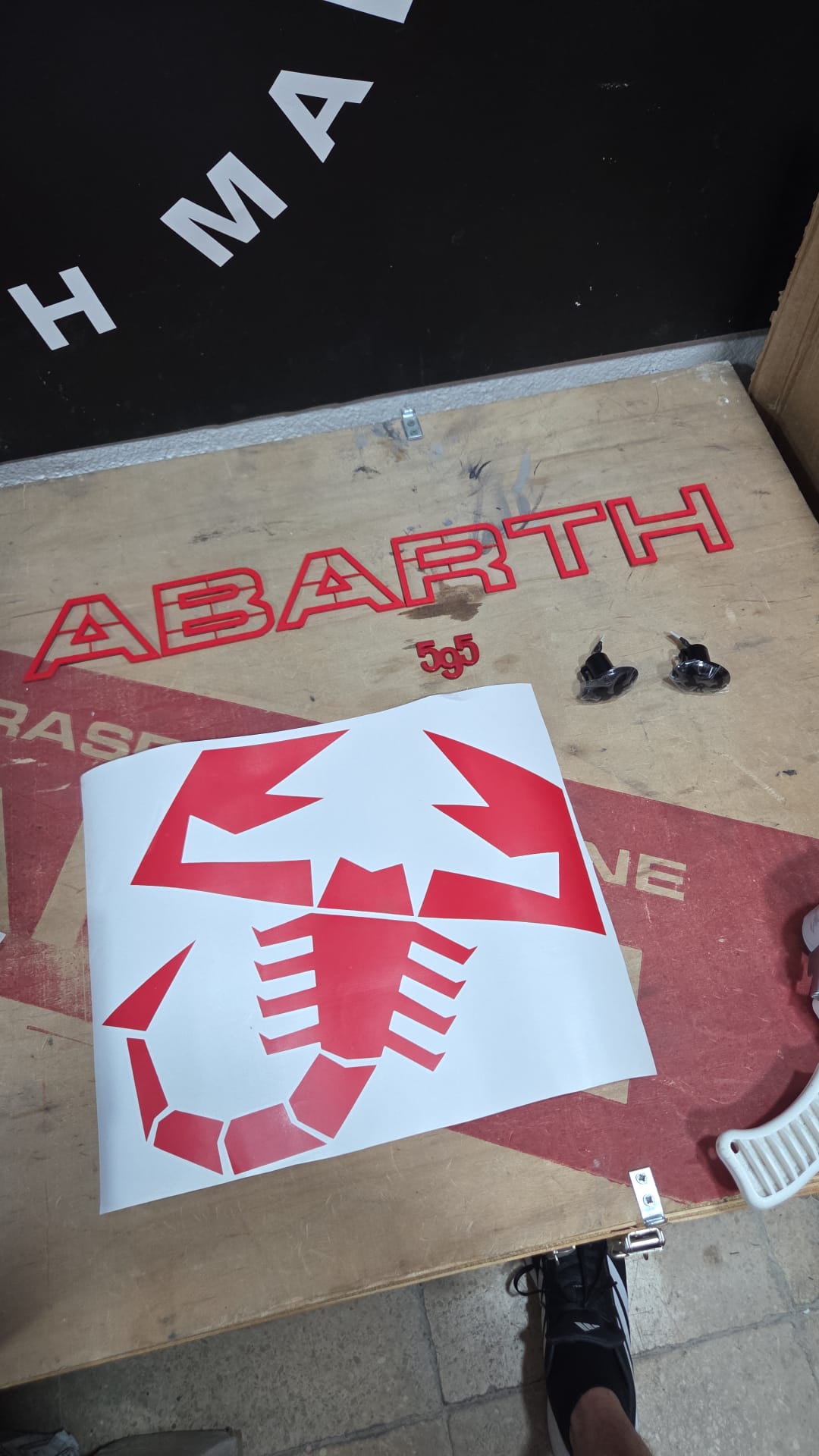 Abarth Vinyl Sticker Scorpion 🦂 Hood