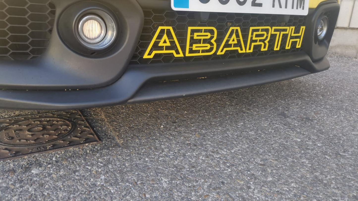 Abarth 3D Letters Grille Front Grill Restyling 🔴🟡⚪🔵🇮🇹