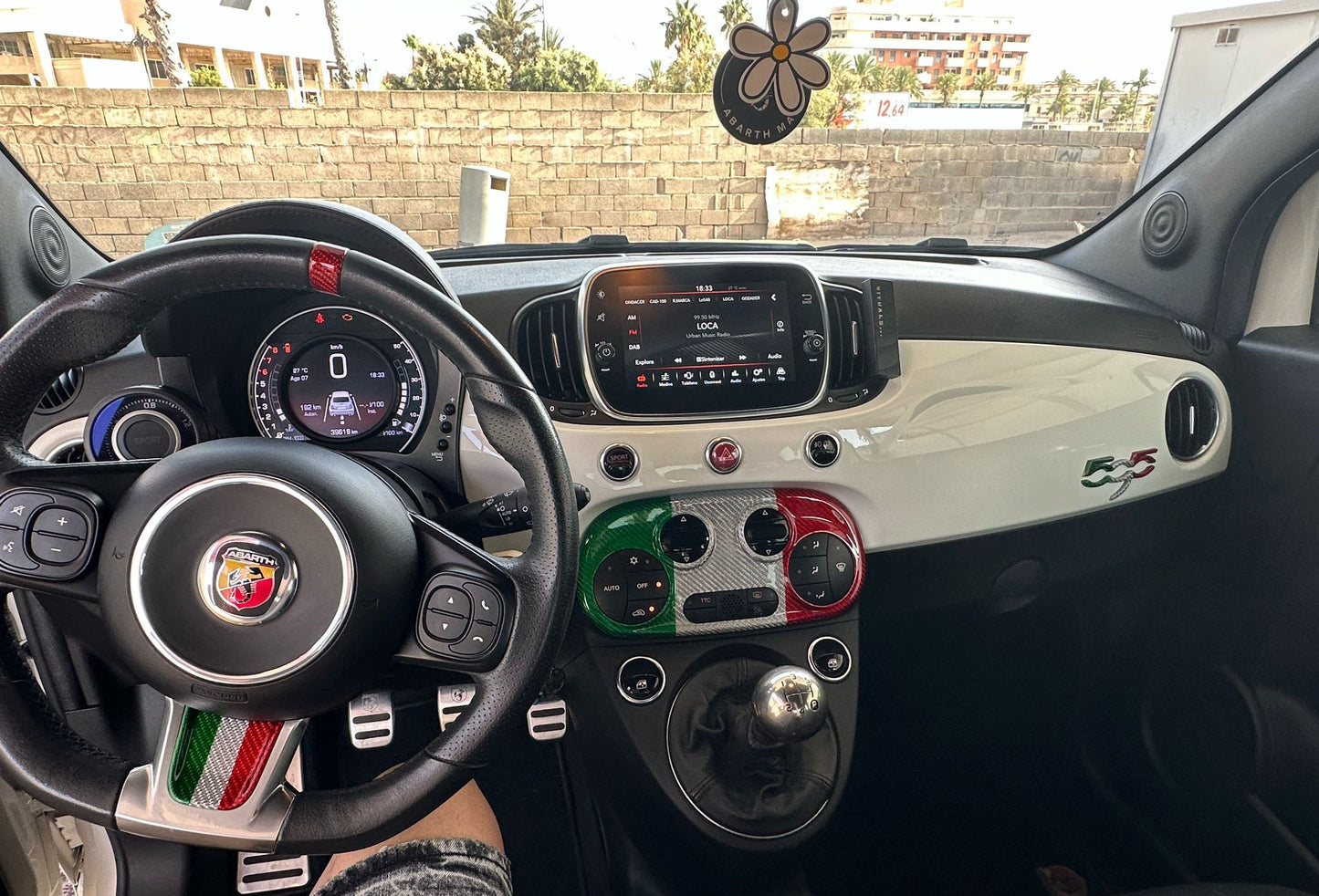 Abarth Clima Cover Italy 🇮🇹 Carbon Fiber