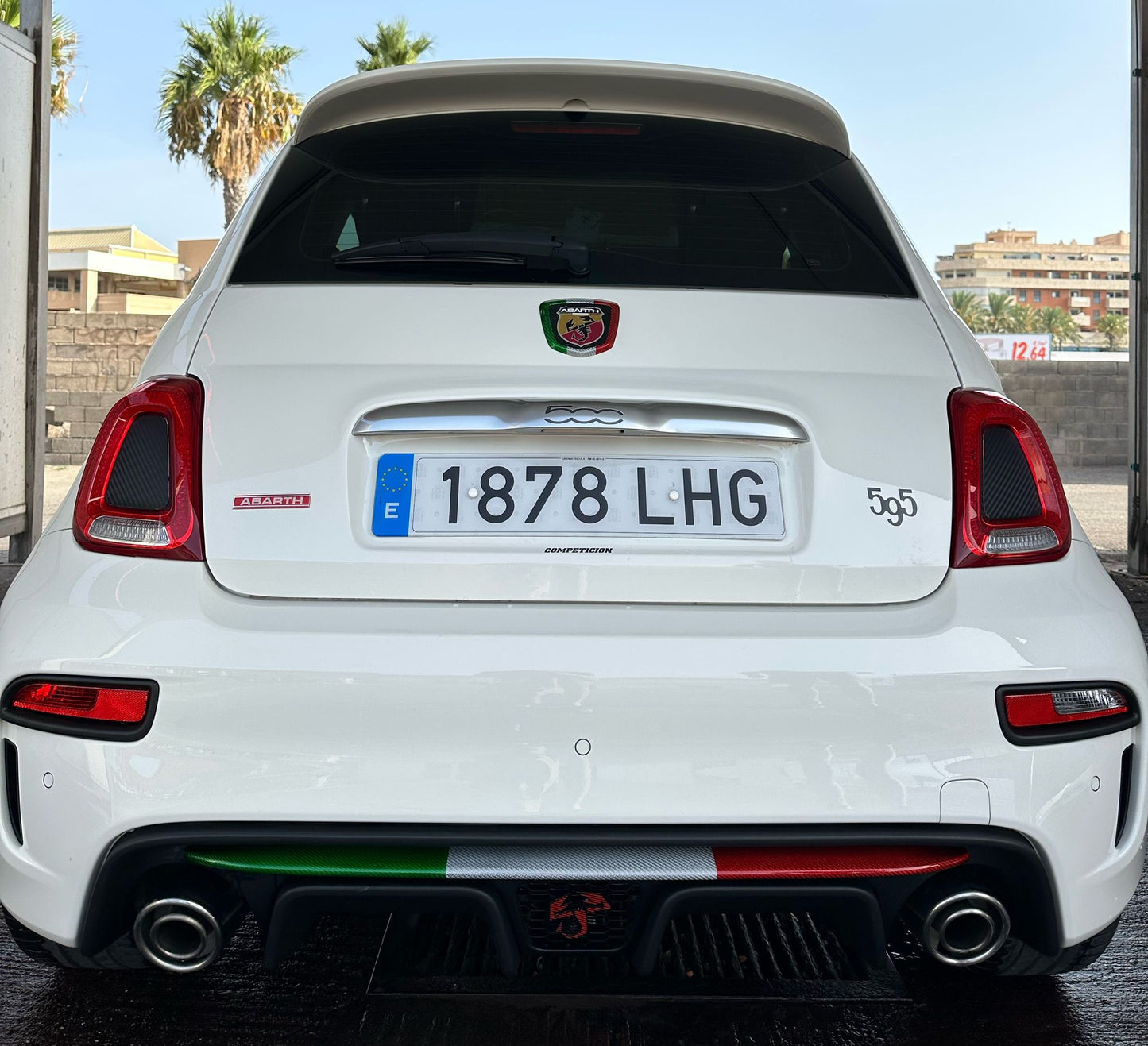 Abarth Cover Emblema Trasero Carbono Italia 🇮🇹 Rear Emblem