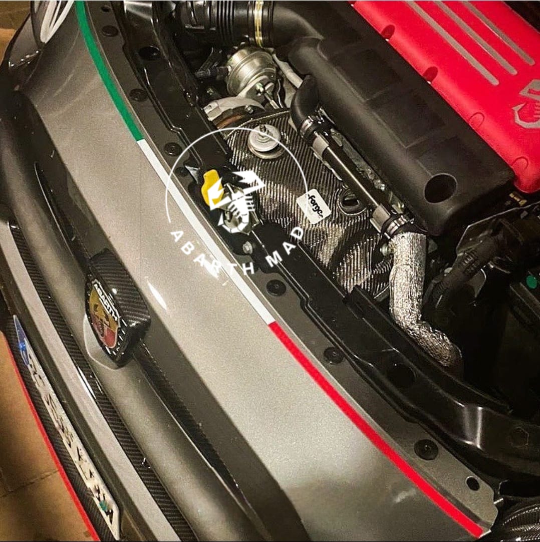 Abarth Fiat 500 Vinilo Sticker Bandera Italia 🇮🇹 Capó Underhood Flag